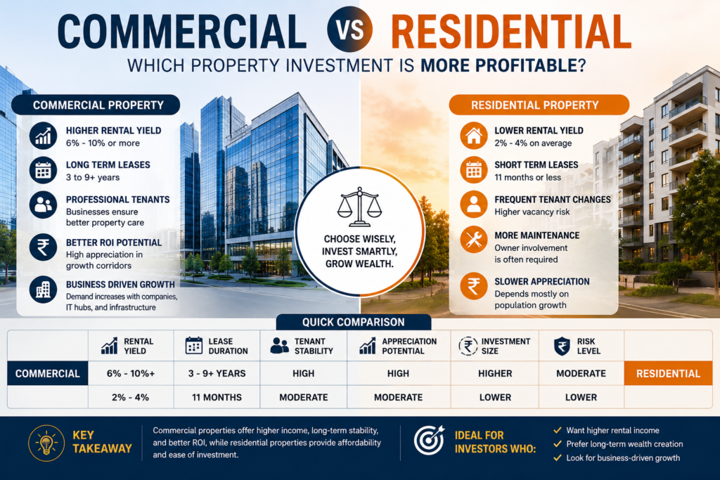 Commercial vs Residential Property: Which Is More Profitable?